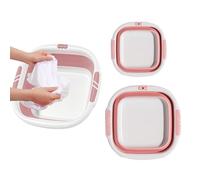 Cubo de lavado plegable - Multiuse Sink Tub | Space Saving Face Washing Washtub For Camping | Portable Laundry Bin, Foot Soaking, Hiking, Dish Washing, RV, Travel, Kitchen
