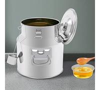 Cubo de leche de acero inoxidable 201, hermético, con junta de silicona, para vino, leche, té, bidón multifuncional, diámetro superior, 23 cm (22 L)