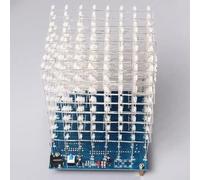 Cubo de luz LED 3D 8X8x8 Kit DIY con 512 LED Creativo para Adolescentes Educación Interactiva Visual Display Pre-Programado Patrones de Animación Proyecto de Ciencia