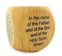 Cubo de madera CB Mis oraciones cat licas favoritas de 2 1/4 pulgadas