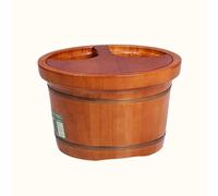 Cubo de madera para pies spa de pies para pedicura, respiradores de fútbol, baño de pies para remojar pies, bañera de hidromasaje, cuenca de pies para adultos Beauty Comes