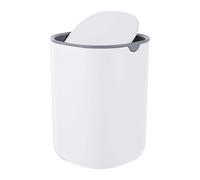Cubo de mesa, cubo de basura, cubo para cosméticos, tapa oscilante, 1,5 l