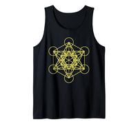 Cubo de Metatrón Geometría Sagrada Espiritual Yoga Regalo Camiseta sin Mangas
