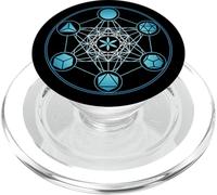 Cubo de Metatron, geometría Sagrada, sólidos platónicos, PopSockets PopGrip para MagSafe