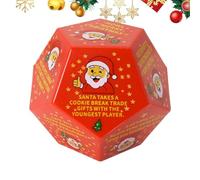 Cubo de Navidad - Juego de Dados | Juegos de Navidad para Familiar | Santa Exchange Chop | Santa Juego de rol Juguetes para el Castigo de Stuffers Cumpleaños Invierno Holiday Family