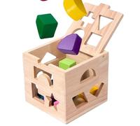 Cubo de Ordenación de Formas - Juego Educativo para el Desarrollo Cognitivo - Juego para D Edad Preescolar | para Desarrollo Mediante, Aprendizaje Preescolar y Familiar de 3 Años