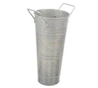Cubo de paraguas de hierro negro Cubo de flores de metal Soporte de paraguas práctico Cubo de flores de despertar Soporte de paraguas Jarra Cubos de flores Decoración Maceta de flores Soporte de