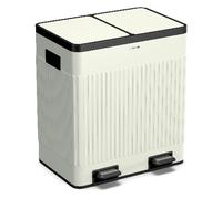 Cubo de pedal Grama 40L / 2x20L silencioso PP Retro Klarstein