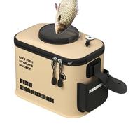 Cubo de pesca, caja de pesca, contenedor de peces vivos, bolsa de pesca, cubo de pescado plegable, con diseño plegable para un fácil transporte, protección de peces, características para viajes al