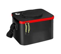 Cubo de pesca | Cubo de cebo de pescado vivo, contenedor plegable de EVA portátil resistente al agua con bomba de aireación para viajes al aire libre senderismo