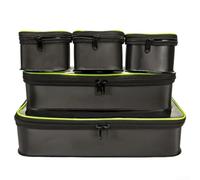 Cubo de pesca multifuncional de EVA 5 en 1, juego de bolsas de pesca de carpas con gran capacidad, impermeable, almacenamiento de aparejos para pesca al aire libre, camping, barco, compatible con