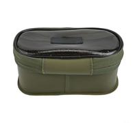 Cubo de pesca plegable 10L EVA contenedor de agua plegable para cebo vivo y almacenamiento de aparejos de carpa - azul gris 32cm
