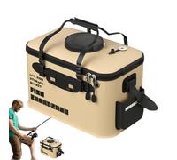 Cubo de pesca Plegable, Cubo de Protección de Pescado Bolsa de Pescado de Camping al aire libre, Pescado Viviendo y cebos Contenedores Camping Bolsa de pesca doblada