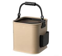 Cubo de pesca plegable de despliegue rápido construido de EVA de 1,2 mm con juntas estructurales reforzadas y fondo sellado a presión (D)