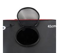 Cubo de pesca plegable de EVA para cebo vivo y almacenamiento de peces, caja de pescado plegable portátil con cubierta de malla y correa de hombro ajustable, 30-50 cm