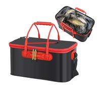 Cubo de Pescado para Peces capturados, Cubo Plegable para Peces, Bolsa de EVA para Acampar al Aire Libre, Cubo de protección Multifuncional para Peces para almacenar Peces