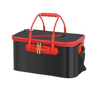 Cubo de pescado plegable, contenedor integrado de peces vivos, camping EVA Fishing Bag, Multifunctional Folding Fish Bucket, Water Bucket With Handle, Fish Protection Bucket for Storing Live Fish