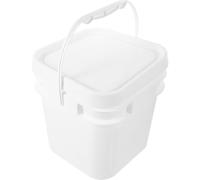 Cubo de Pintura Blanco de 5 L en PP con Tapa y Asa
