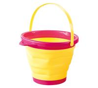 Cubo De Playa Plegable: Juego De Juguetes De Portátil, Vibrante Accesorio para Jugar Al Aire Libre | Detalle De Diseño Plegable, Propósito De Entretenimiento, Ideal para Vacaciones Junto Al Mar,