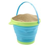 Cubo De Playa Plegable: Juego De Juguetes De Portátil, Vibrante Accesorio para Jugar Al Aire Libre | Detalle De Diseño Plegable, Propósito De Entretenimiento, Ideal para Vacaciones Junto Al Mar,