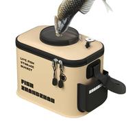 Cubo de , plegable, soporte para peces y cubo de señuelo con agujero de bomba de oxígeno, equipo de multifuncional para ríos, lagos y , EVA impermeable