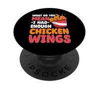 Cubo de Pollo Frito Diseño gráfico Alitas de Pollo PopSockets PopGrip Adhesivo