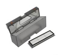 Cubo de polvo de repuesto con filtración HEPA para aspiradoras robot, compatible con trouver RLS3 para mova L600 L300 para dreame D9 MAX para l10 D10S Pro F9pro LDS Finder fuerte ABS plástico repuesto