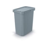 Cubo de reciclaje de forma cuadrada 12L color gris KEDEN