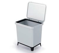 Cubo de reciclaje de forma cuadrada 30L color blanco KEDEN