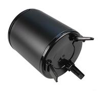 Cubo de té aislado para exteriores con diseño, perfecto para aventuras de camping (6 L, negro)