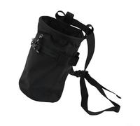 Cubo de tiza diseñado para mayor comodidad y comodidad en escalada en roca, levantamiento de pesas y más (negro)