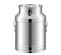 Cubo de transporte de leche de gran capacidad, lata de leche de acero inoxidable 201, jarra de vino con tapa sellada, lata de leche resistente para granja, cerveza, almacenamiento, 14 L
