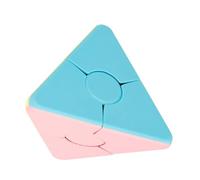 Cubo De Velocidad Piramidal, Cubo De Velocidad Piramidal Sin Adhesivo - Cubo De Rompecabezas Liso Sin Adhesivo, Macaron Cómo Empezar Juguete Puzzle Cubo Mágico Triangular, Cubos De Velocidad