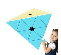 Cubo de Velocidad Pirámide | Cubo Mágico Pirámide Suave sin Etiqueta - Juguete de de Triángulo de Color Macaron, Cubo Educativo para Principiantes, Teaser Cerebral a Rápido, Juguete