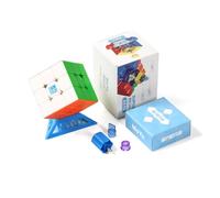 Cubo de Velocidad, Super RS3M 2022 3x3 Speed Cube Maglev Versión Cubo Puzzle Elasticidad Ajustable para Girar Suavemente Rápido Juguetes