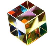 Cubo de vidrio óptico de en varios tamaños 30 mm 40 mm 50 mm diseñado para laboratorios de física y artes visuales Herramientas de enseñanza de física óptica