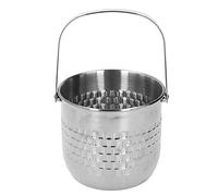 Cubo de vino aislado de acero inoxidable de doble capa, enfriador de vino para fiestas de cena en bares KTV, mantiene el vino fresco durante más tiempo con un diseño duradero y res (Plata)