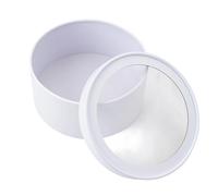 Cubo decorativo redondo floral con tapa segura, ideal para envolver y celebraciones, caja de embalaje de flores con ventana, cubo de flores para el día de la madre