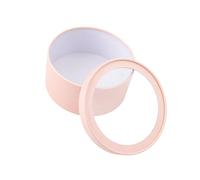 Cubo decorativo redondo floral con tapa segura, ideal para envolver y celebraciones, caja de embalaje de flores con ventana, cubo de flores para el día de la madre