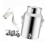 Cubo dispensador de acero inoxidable con grifo, diseño a prueba de fugas para almacenamiento de lácteos, vino y té