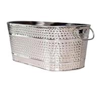 Cubo galvanizado, bañera galvanizada cubo de hielo cubas de bebida de metal grandes para fiestas bañera de cerveza con manijas de transporte para cócteles de champán enfriamiento de vino para suminis