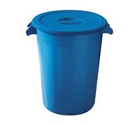 Cubo Industrial 100L - Azul, Apto para Uso Alimentario y Material de Alto Impacto | Apilable con Asas Ergonómicas y Base con Ruedas Opcional - Denox