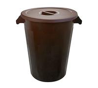 Denox DEN091 Cubo Industrial 100 litros. Colores, Marrón, diámetro 515x670 mm