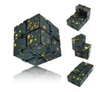 Cubo Infinito Dolasev, juguetes antiestr s para aliviar la ansiedad, juguetes sensoriales para adultos y adolescentes, premios para el aula (negr