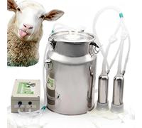Cubo Inoxidable Eléctrico De La Ordeñadora De Ovejas 3L/5L/10L Con Silicona | Diseñado Específicamente para El Ordeño De Ovejas Con Cubos(10LB)