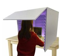 Cubo insonorizado de Espuma para micrófono, habitación insonorizada, Estudio de grabación portátil, Cubierta insonorizada de Escritorio, Espuma de Alta Densidad Que no Deja Marcas, Adecuada