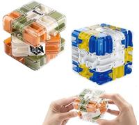 Cubo Laberinto 3D, Complejo de Bolas de Laberinto 3D con Bolas Giratorias, Large Labyrinth Puzzle Maze Cube, Ayuda a aliviar el estrés y Cultivar el Pensamiento lógico.