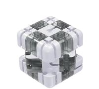 Cubo Laberinto 3D Grande - Juguete de ingenio, Cubo Mágico de Bolas Laberinto 3D, Rompecabezas para Entrenar el Cerebro, Juego Educativo de Concentración (Grey)