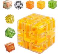 Cubo Laberinto 3D Grande, Juguete Rompecabezas Atractivo, Rompecabezas de Entrenamiento Cerebral para la Conciencia Espacial, Juguetes sensoriales educativos, Regalo para niños y Adultos (E)