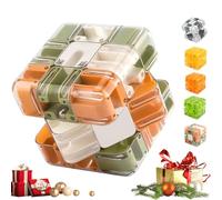 Cubo Laberinto Grande, Cubo Mágico 3D con Bola, Juguete Estimulante para El Cerebro, Juguete De Entrenamiento Cerebral para La Conciencia Espacial, para Aliviar El Estrés Y Desarrollar L Orange-Green